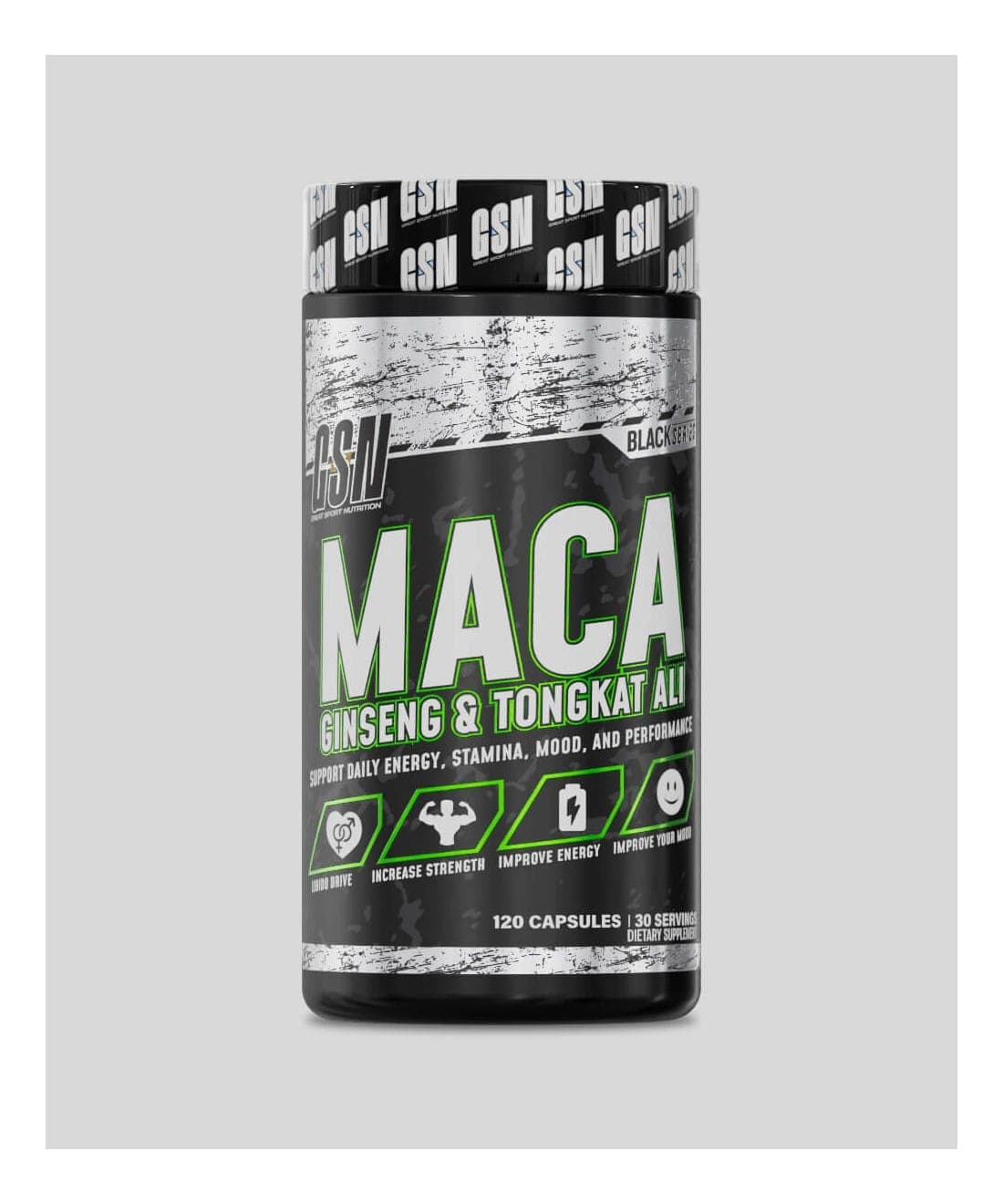 GSN Maca, Ginseng & Tongkat Ali 120 capsules — photo 5