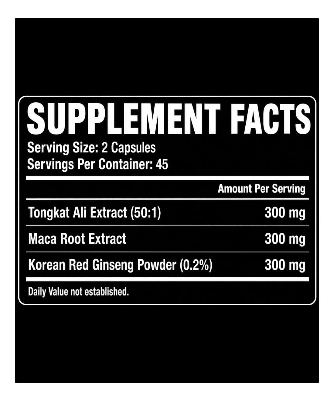 GSN Maca, Ginseng & Tongkat Ali 120 capsules — photo 6
