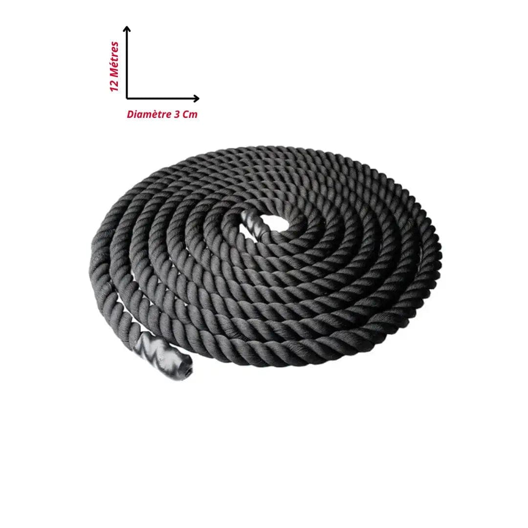 Corde ondulatoire (battle rope) — 9 m, Ø 3 cm