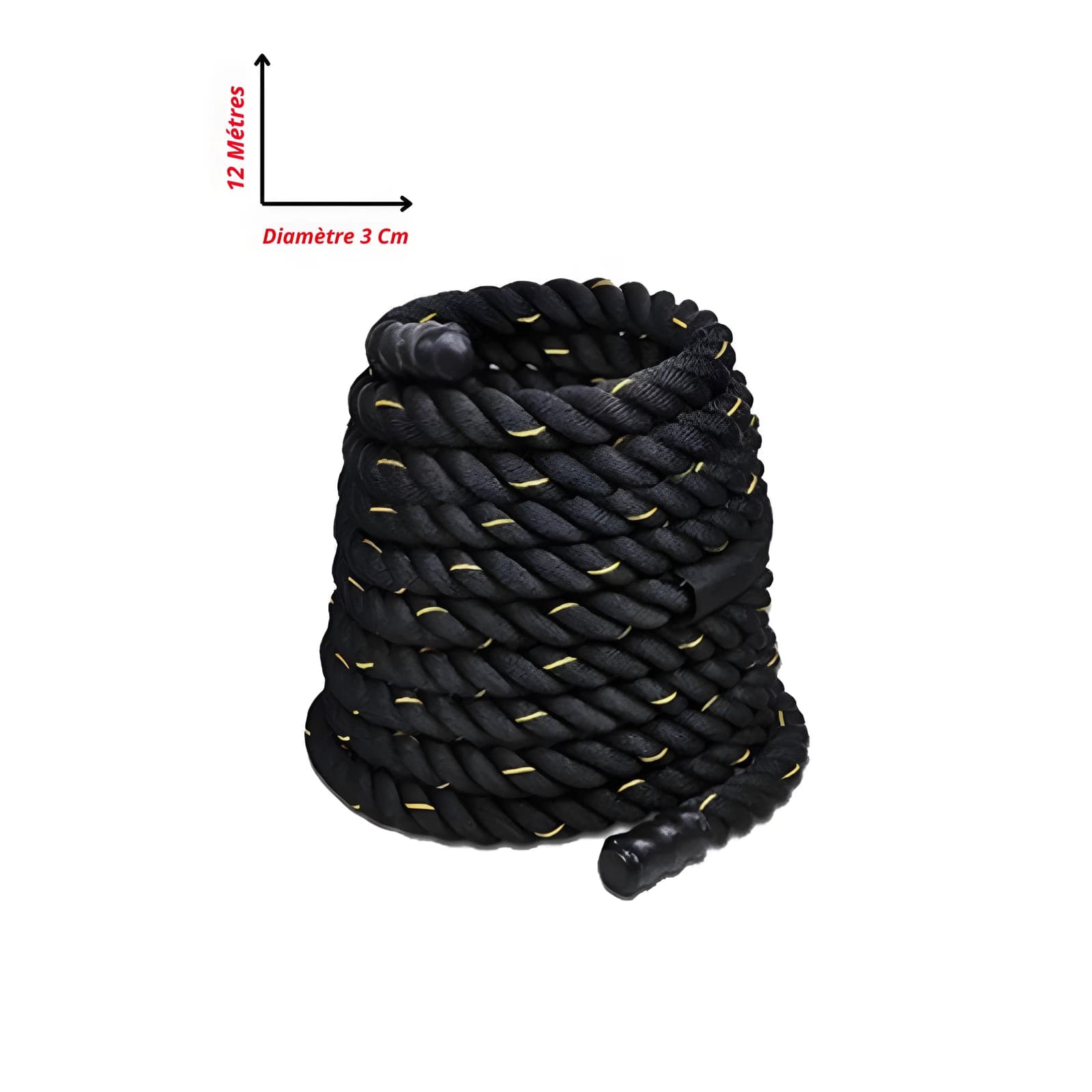 Corde ondulatoire (battle rope) — 9 m, Ø 3 cm — photo 3