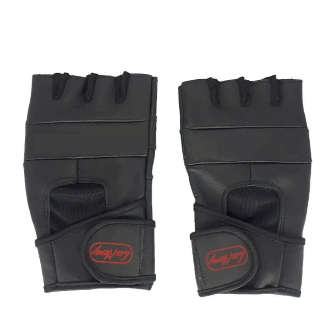 Gants de musculation en cuir avec serre-poignet intégré