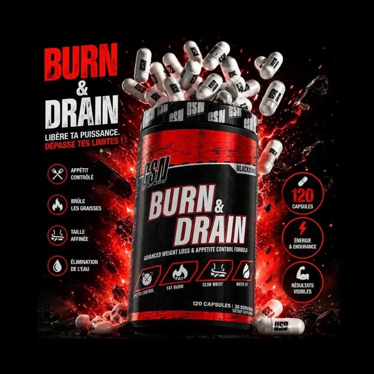 Gsn Burn & Drain 120 Capsules
