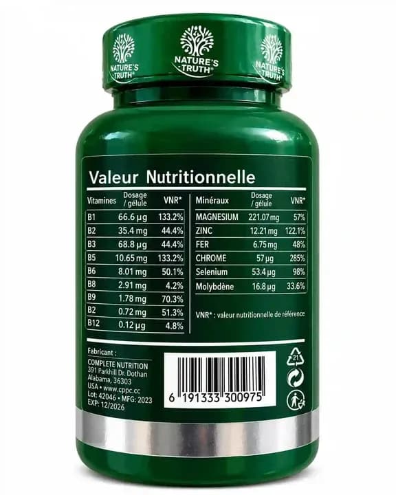 Perfect Nutrition Vitamines B Complexe — 120 capsules — photo 4