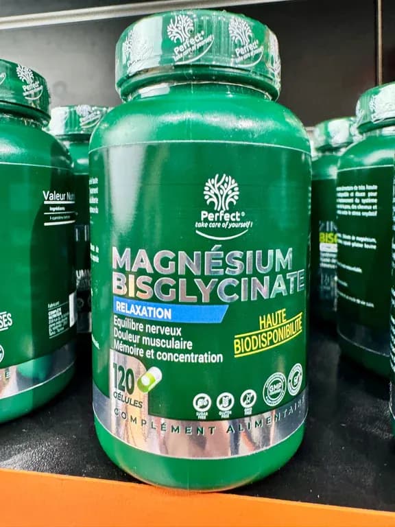 Magnésium Bisglycinate – 120 Capsules