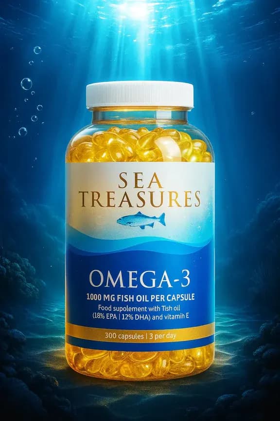 omega 3 - 300 Capsules - 1000 Mg