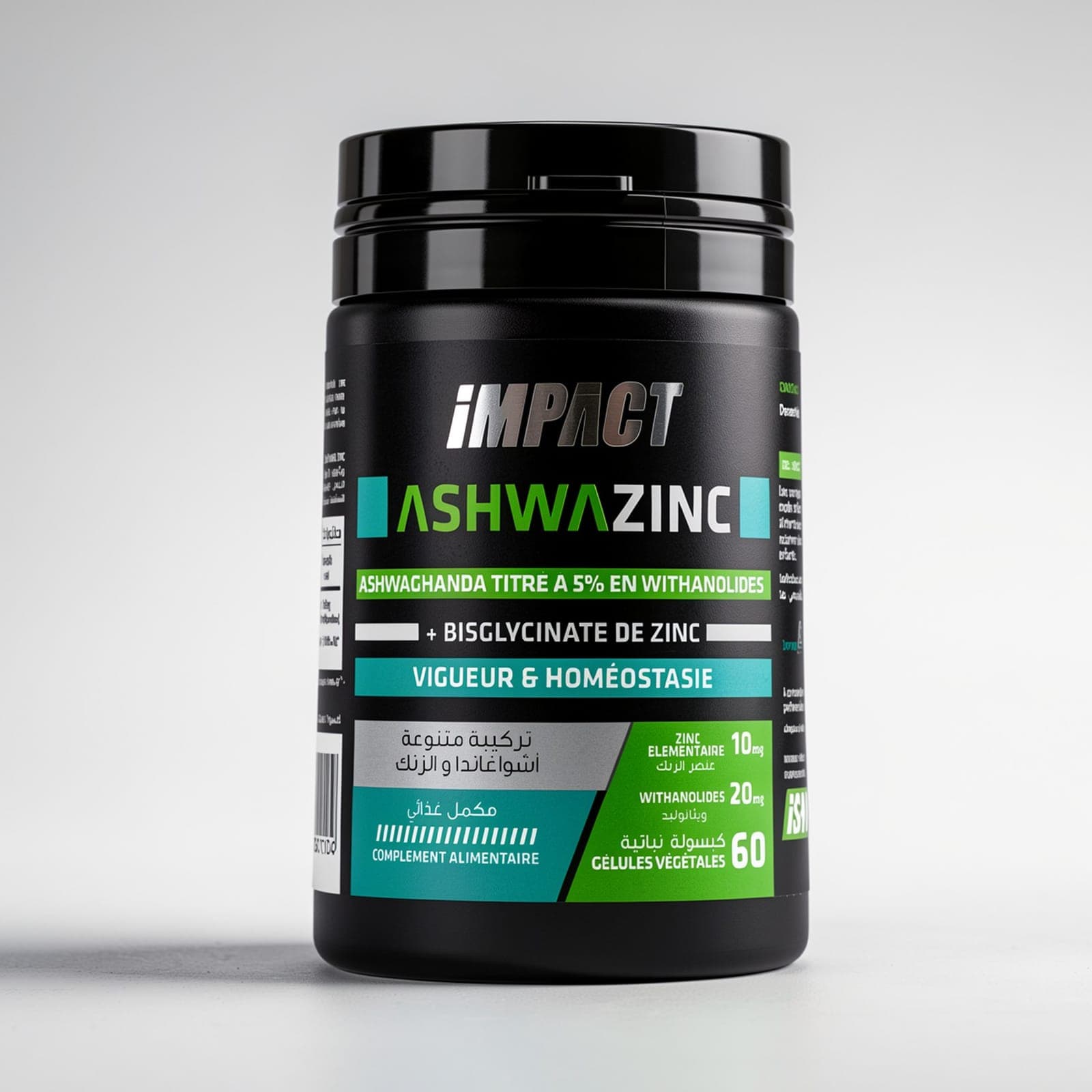 Impact AshwaZinc 60 gélules