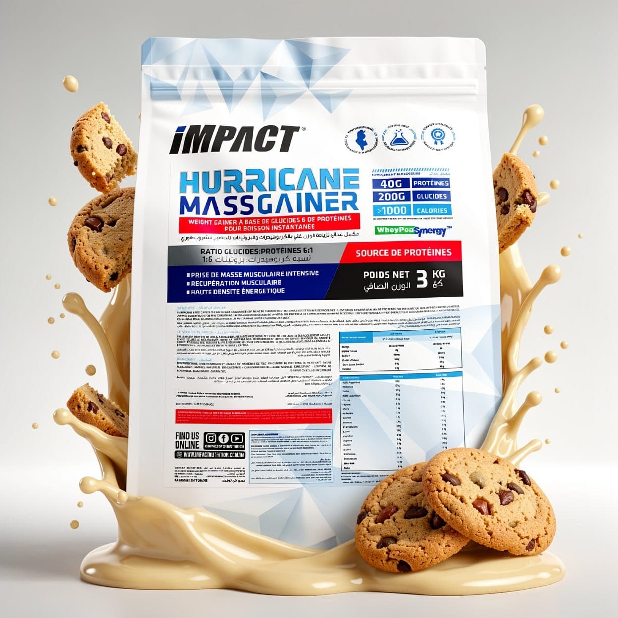 Impact Hurricane Mass Gainer 3 kg